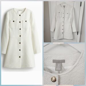 H&M Twited White Elegant Dress